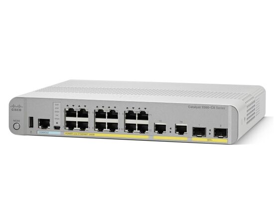 Коммутатор Cisco WS-C3560CX-12PC-S (12 портов, PoE), фото 1 